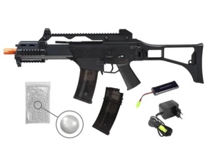 Umarex HK G36C Black AEG Airsoft Rifle with Pack of 1000 6mm BBs and Mag Bundle - Picture 1 of 5