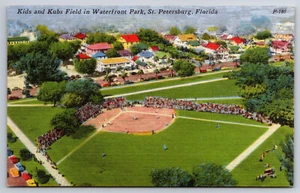 A350 Vintage Postkarte Waterfront Park Kids & Kubs Field Ball Park St Petersburgh FL - Bild 1 von 2