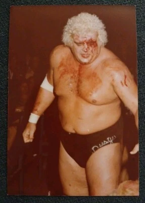 💥1️⃣9️⃣8️⃣0️⃣s оригинальное винтажное фото Dusty Rhodes 3,5x5 NWA WWF WCW реслинг - Изображение 1 из 2