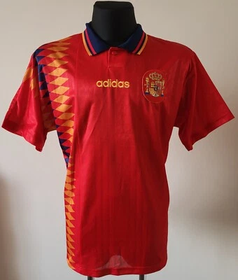Spain 1994 - 1996 Home football Adidas shirt size Extra Large - Image 1 of 4
