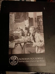 VTG Norman Rockwell Rock of Ages 5 1/2 x 8 1/2 brochure Advertisement 60's? - Picture 1 of 4