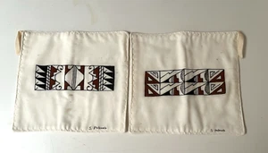 Vintage handbemalte Küchenhandschuhe von Hopi S. Poleanla - Bild 1 von 3