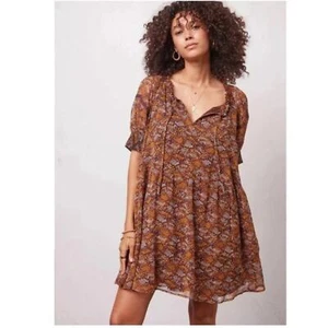 Patrons of Peace Snake Print Oversize Baby Doll Dress Size M - Picture 1 of 16