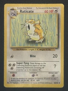 Set base Pokemon #040/102 raticate - Foto 1 di 2