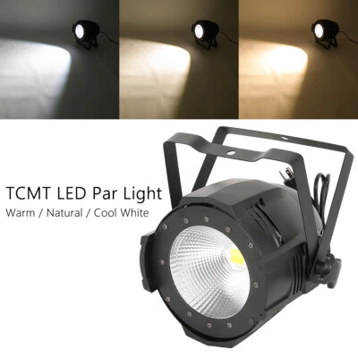 100W COB LED Par Light DMX Audience Blinder Light Warm Cool White Stage DJ Light - Image 1 of 4