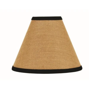 Burlap Stripe Lamp Shade - Black 6" - Picture 1 of 1