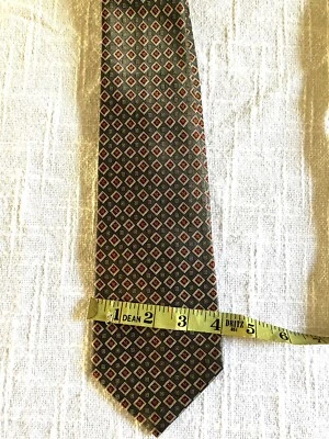 Corbata Hombre Luigi Valentino Azul y Roja Hecha a Mano Diseño Geométrico Foto 1 de 4