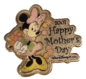 Disney Pin Minnie Mouse Happy Mother's Day 2007 Flower Bouquet WDW LE 53822 - Picture 1 of 5