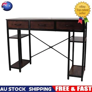 Retro Industrial Computer Desk with Drawer Sturdy for Home Office & Gaming - Picture 1 of 19