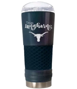 Great American - 24 oz Stainless Steel Tumbler - Texas Longhorns - Navy Metallic - Picture 1 of 5