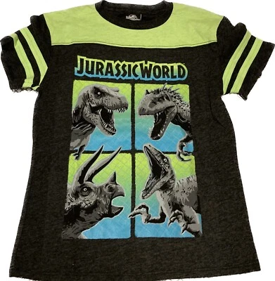 Jurassic World Shirt Youth M 8 Dinosaur T-Rex Jurassic Park Movie Kids Childrens - Image 1 of 4