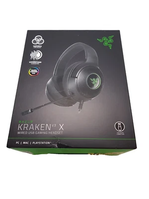 Razer Kraken V3 X Gaming Headset USB Mikrofon PC PS5 Xbox B-Ware Neuwertig - Bild 1 von 4