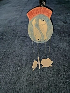 NAUTICAL Beach Ocean Wind Chime CATCH OF THE DAY Bait 5 Cents Fish Decor ❤️m9 - Picture 1 of 8