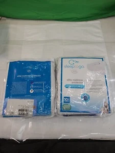 SERTA TWIN SLEEP TO GO ELITE 18" MATTRESS PROTECTOR WITH SCOTCHGARD-LOT OF 2 - Picture 1 of 3