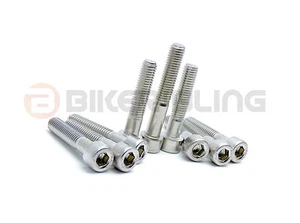 Triumph Tiger 900 2005 stainless steel top & bottom yoke bridge pinch bolts - Picture 1 of 5