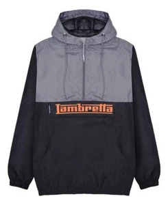 Chaqueta con Capucha Lambretta Para Hombres Negra Gris Clásica Sobre la Cabeza Scooter Impermeable - Imagen 1 de 7