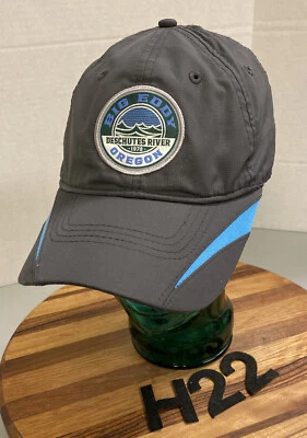 БОЛЬШОЙ EDDY DESCHUTES RIVER OREGON ШЛЯПА СЕРЫЙ РЕМЕНЬ РЕГУЛИРУЕМЫЙ EUC!! H22 - Изображение 1 из 3