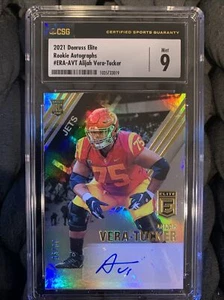 2021 Donruss Elite Rookie Autos Alijah Vera-Tucker #ERA-AVT #/99 CSG 9 Auto 10 - Bild 1 von 24