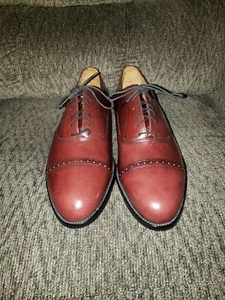 NEU!!!! Herren Bass Wasserdicht Oxford-Schuhe Größe 9EE Braun Leder Kappe Zehe 0041 - Bild 1 von 11