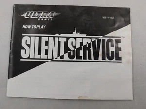 Silent Service (Nintendo NES) SOLO manual de instrucciones - manchas pesadas - Imagen 1 de 6