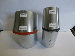 8" and 5'' Pel -90 45 Degree Elbows Female and Male Brand new - Picture 1 of 3