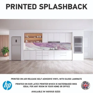 Splashback Cucina Marmo Autoadesivo Stampato Vinile Laminato 3Mtr MS084 - Foto 1 di 1