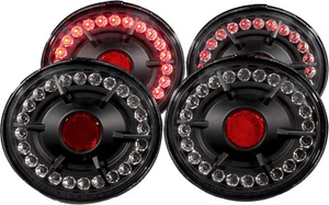 New Anzo USA 321169 Chevrolet Corvette 4 Pcs Black LED Tail Light Assembly - Bild 1 von 5