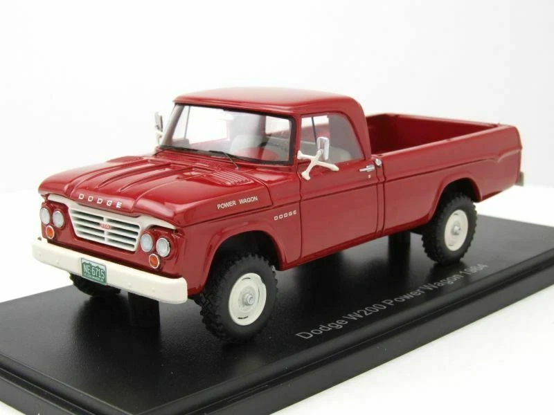 DODGE W200 POWER WAGON 1964 ROSSO NEO 46715 1/43 IN RESINA USA - Immagine 1 di 4