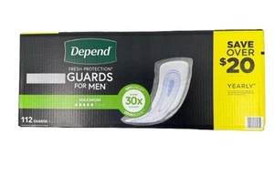 Depend Guards Incontinence Pads for Men, Maximum Absorbency, 112 ct. - Picture 1 of 6