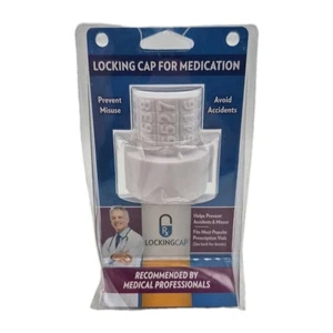 Verschlusskappe für Medikamente 4-stelliger Verschluss für verschreibungspflichtige Flaschen Neu - Bild 1 von 2