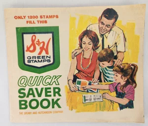 VTG S&H Green Stamps Quick Saver Book Catalogue Sticker MCM Illustrations - Picture 1 of 6