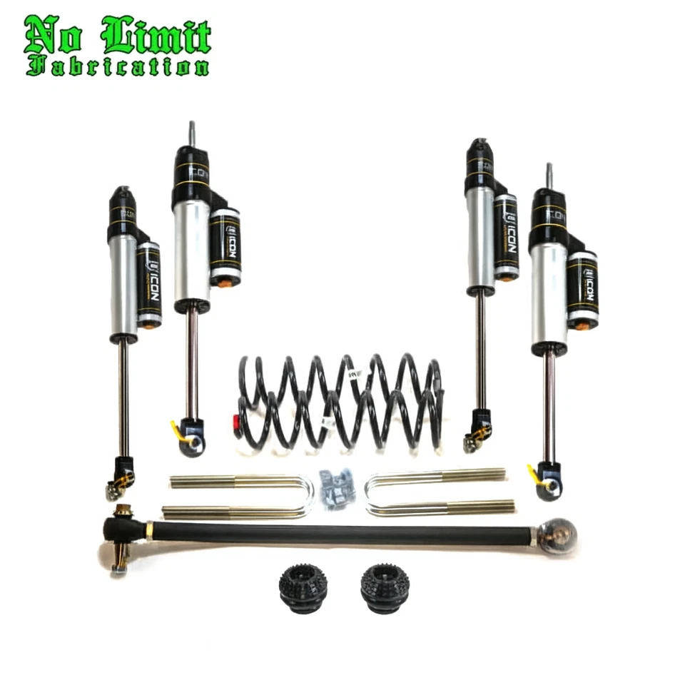 No Limit Fab 2" Reverse Leveling Kit ICON 2.5 For 05–10 Ford F250/F350 4" Axle Foto 1 de 4