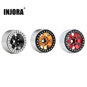 INJORA RC Felge 4pcs 1,9inch Beadlock Felgen Metall Räder für 1:10 RC Crawler - Picture 1 of 20