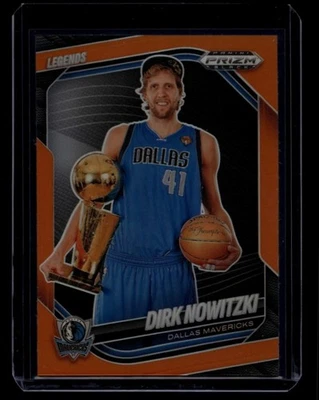 Baloncesto negro Panini Prizm 2024-25 Dirk Nowitzki #253 Legends naranja/49 Foto 1 de 2