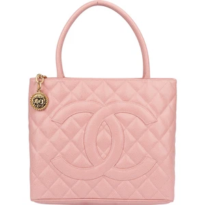 Chanel Quilted Caviar Leather Medaillon Handbag Coco CC Tasche - Bild 1 von 11