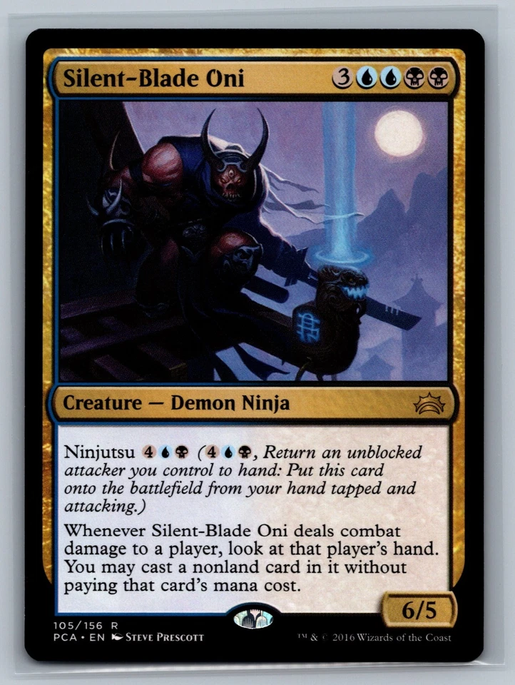 Magic The Gathering Planechase Anthology Silent-Blade Oni #105/156 MTG TCG CCG - Image 1 of 2