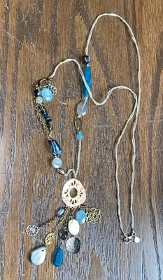 Collar Silpada Plata Esterlina Latón Cuarcita Cayanita "Fontainebleau" N2437 Foto 1 de 4