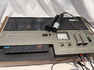 Sony TC-127 Stereo Cassette-Corder + Dual Mics – Tested Works Great - Picture 1 of 6