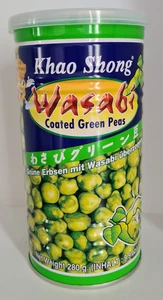 Khao Shong Resealable Tin Wasabi Coated Green Peas 280g Imported Thailand - Bild 1 von 6