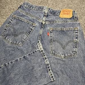 Vintage Levis 569 Jeans Men 28x28 Blue Loose Straight Student Medium Wash Y2K - Picture 1 of 15