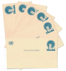 LOT OF VINTAGE PRE-PAID POSTAL CARD UNITED NATIONS & MORE - Picture 1 of 6