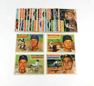 Lot of (22) Different 1956 Topps Baseball Signed Cards Autos - Bild 1 von 3
