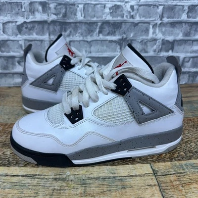 Nike Air Jordan 4 Blanco Cemento Talla 5 Y 836016-192 Usado Caja Incluida Foto 1 de 4