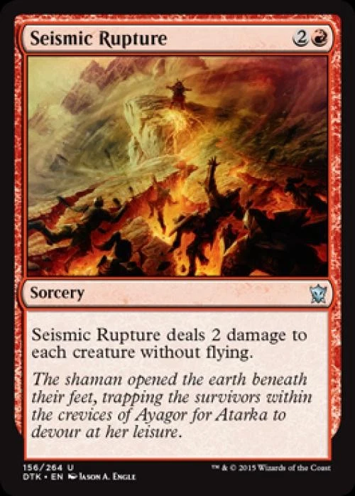 Seismic Rupture -Foil Near Mint MTG Dragons of Tarkir - Image 1 of 1