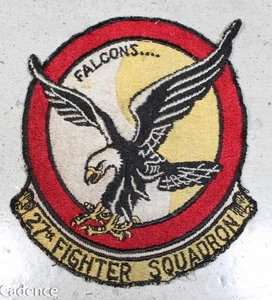 US Koreakrieg USAF Air Force 27th Fighter Squadron Patch Falcons B945 - Bild 1 von 6