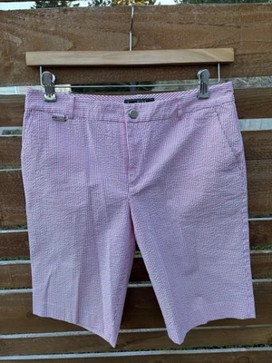 Pantalones Cortos Largos Lauren Active Ralph Lauren LRL Para Mujer Talla 8 Rosa Foto 1 de 4