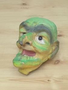 Juguete de marioneta de mano cabeza cara horror bendy espuma vintage de los años 80 - bolas locas - boglins - Imagen 1 de 12