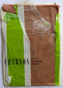 Charnos Small Size Vintage FFS Seamed 60 Den Nylon Strümpfe in Medium Tan - Bild 1 von 2