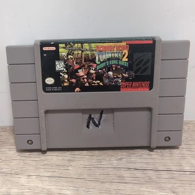 Donkey Kong Country 2 - Authentic Super Nintendo Game SNES - Tested - Image 1 of 4