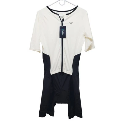 Conjunto de culotte con tirantes Ultrabike para mujer talla XL nailon spandex blanco y negro Foto 1 de 4